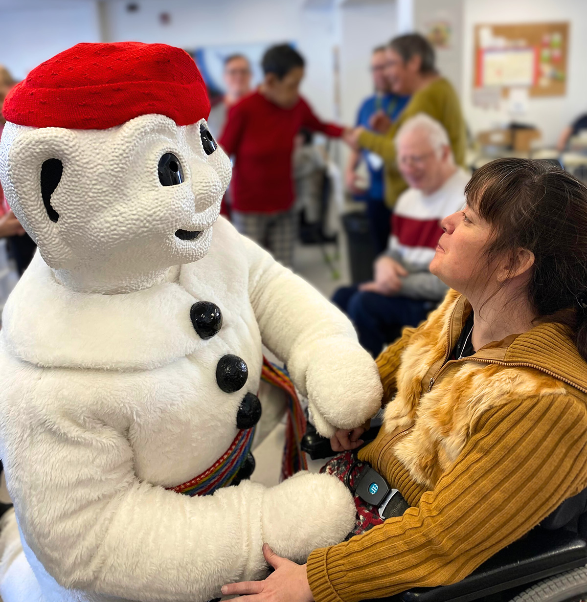 Visite du Bonhomme Carnaval à l’Atelier